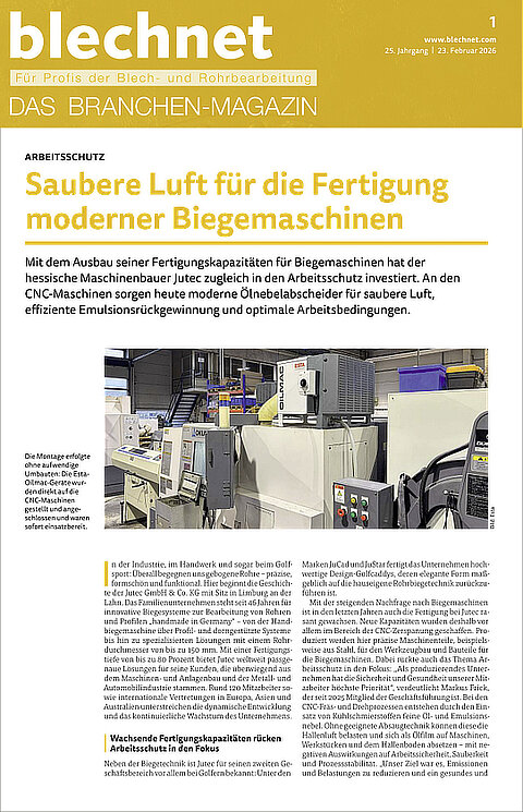Saubere Luft für die Fertigung