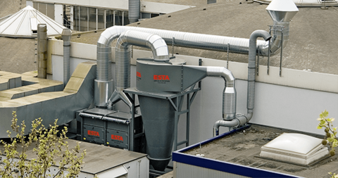 Der stationäre Zyklonvorabscheider der ZA-Serie von ESTA. Der stationäre Zyklonvorabscheider der ZA-Serie von ESTA.