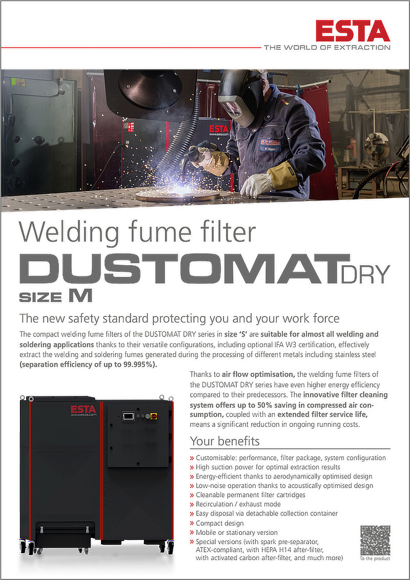 DUSTOMAT DRY M WELDING FUME FILTER