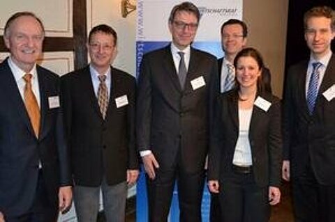 The CDU Economic Council with section spokeswoman Jessica Kulitz.