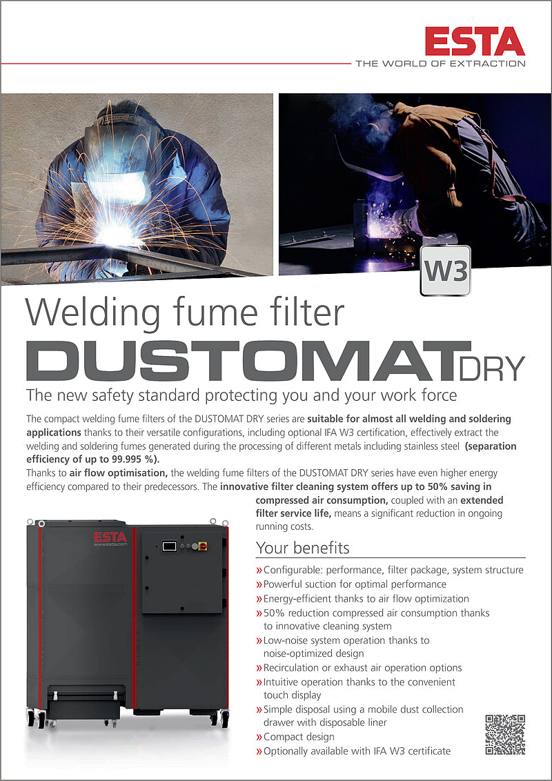 DUSTOMAT DRY WELDING FUMER FILTER