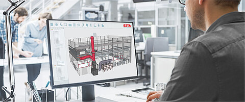 Luftpost-Bild-Mann-an-PC