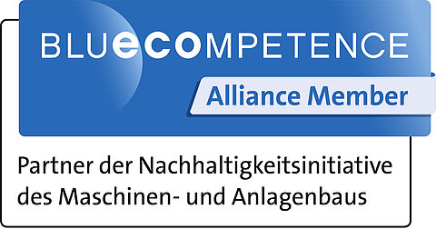 Das Blue Competence Logo.