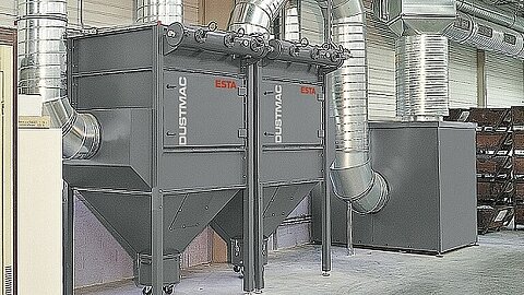 Die MDV-Serie hat einen Mitteldruckventilator gegen Schweissrauch.