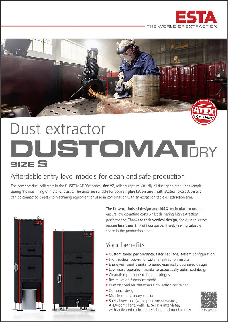 DUSTOMAT DRY S DUST EXTRACTOR 