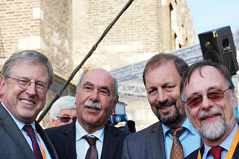 Hermann Strampfer, Ivo Gönner, Heinz Seiffert und Dr. Kulitz.