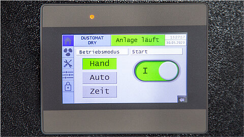 Steuerung der DUSTOMAT DRY-Serie