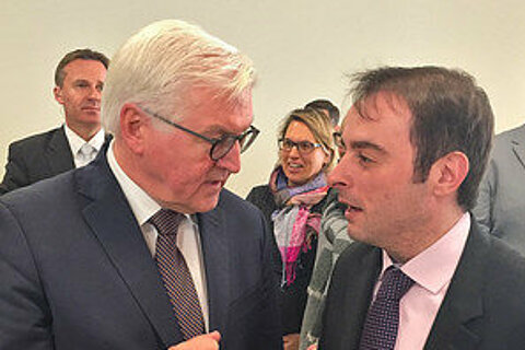 Alexander Kulitz und Bundespräsident Frank-Walter Steinmeier.