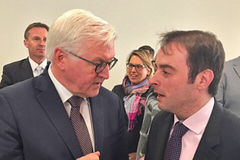 Alexander Kulitz und Bundespräsident Frank-Walter Steinmeier. Alexander Kulitz und Bundespräsident Frank-Walter Steinmeier.