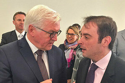 Alexander Kulitz and Federal President Frank-Walter Steinmeier.