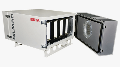 The oil mist separator OILMAC for the extraction of aerosols.