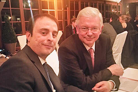 Zusammentreffen mit Alexander Kulitz und Roland Koch. Zusammentreffen von Alexander Kulitz und Roland Koch.