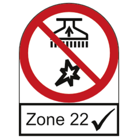 Industriesauger geeignet für Zone 22