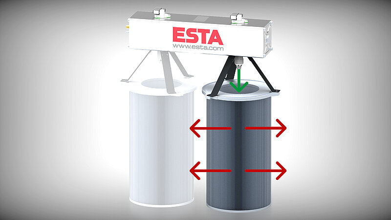 ESTA DynamicPulse compressed-air-operated cartridge filter cleaning system