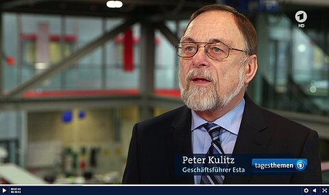 Dr. Kulitz bei den ARD Tagesthemen.
