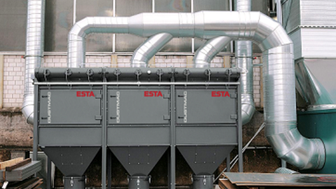 Absauganlage mit geringen Betriebskosten.