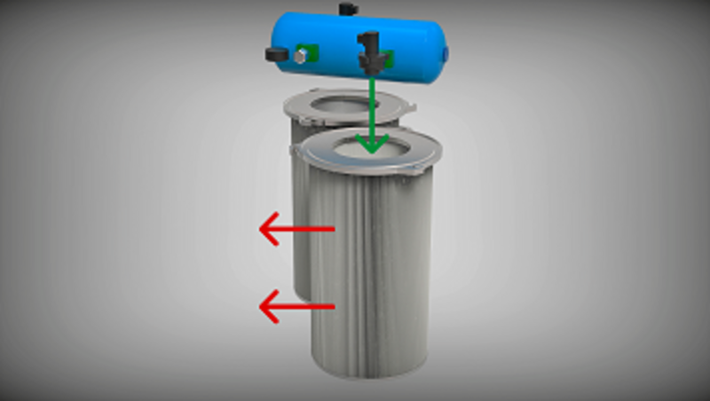 Jet-Pulse Filterabreinigung