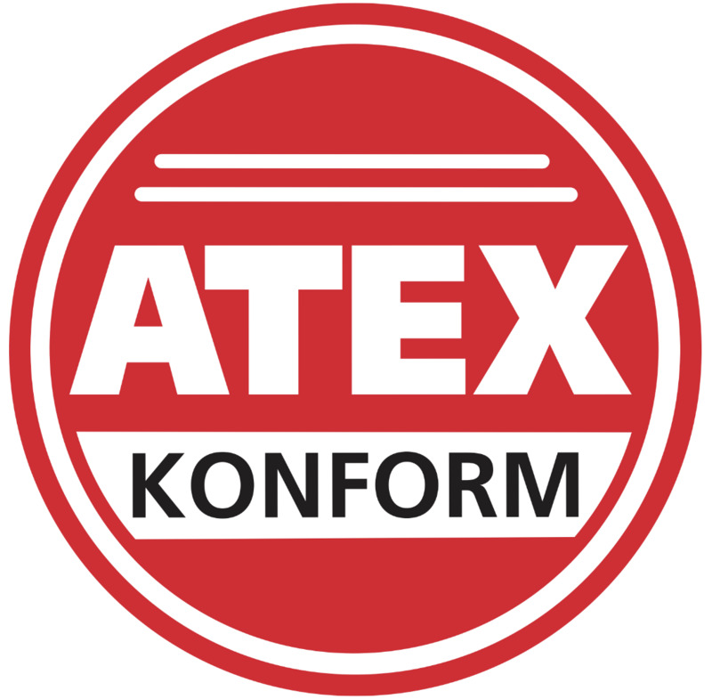 Das ATEX Prüfzeichen.