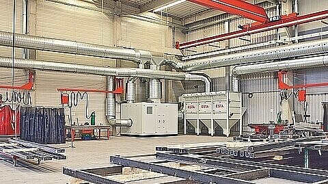 Die Firma Faist verwendet das Hallenlüftungssystem von ESTA.