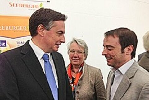 Alexander Kulitz mit David McAllister und Annette Schavan.