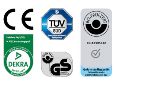 Die Prüfzeichen unserer Qualitäts-Garanten bei ESTA 