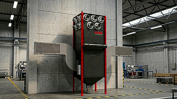 Sistema de ventilación de naves DUSTOMAT TOWER