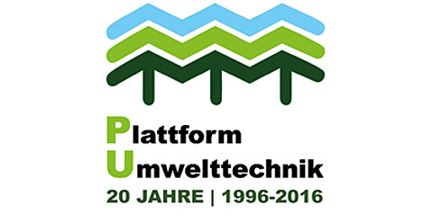 Das Logo der Plattform Umwelttechnik. Das Logo der Plattform Umwelttechnik.