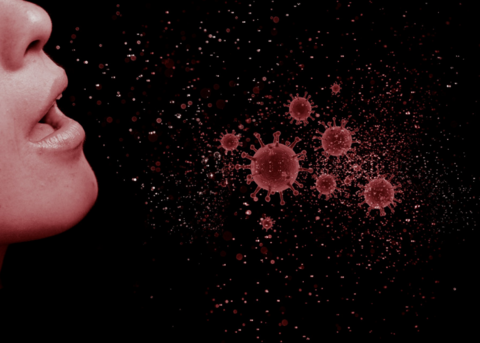 In Aerosole gebundene Viren