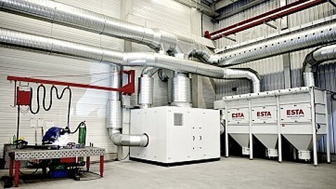 Die zentrale Absauganlage DUSTMAC hat eine modulare Bauweise.