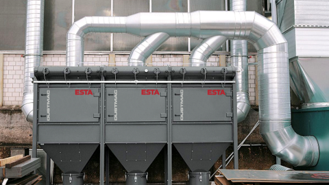 Central extraction system, pipe system, ESTA DUSTMAC