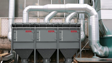 Central extraction system, pipe system, ESTA DUSTMAC