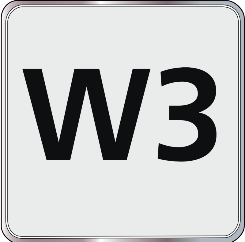 The W3 test mark.