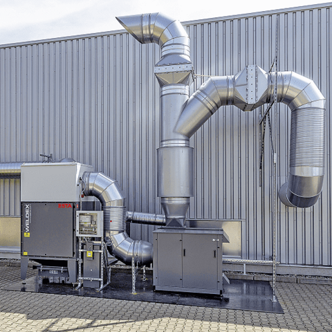 Die Weldex-FE-Schweißrauchfiltereinheit-Anlage von ESTA